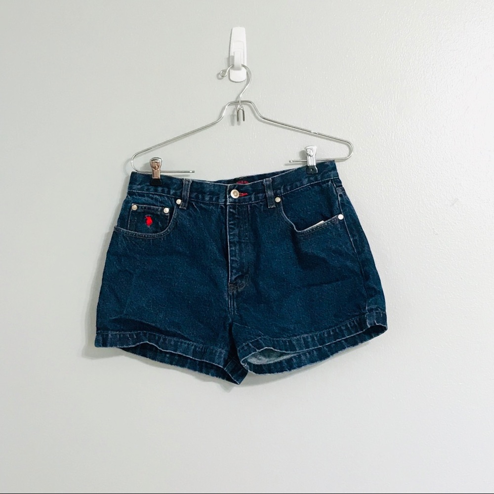 U.S. Polo Assn. Dark Wash Denim Shorts. Juniors